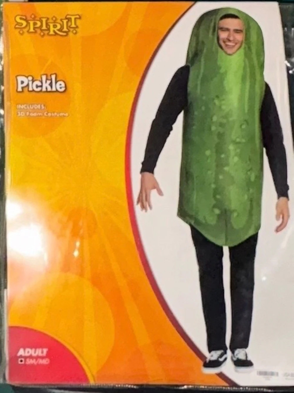 🎃 Halloween Adult Pickle 🥒 Costume Green S/M Unisex
